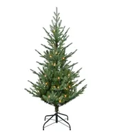 Puleo 4.5' Pre-Lit Hillside Spruce Artificial Tree