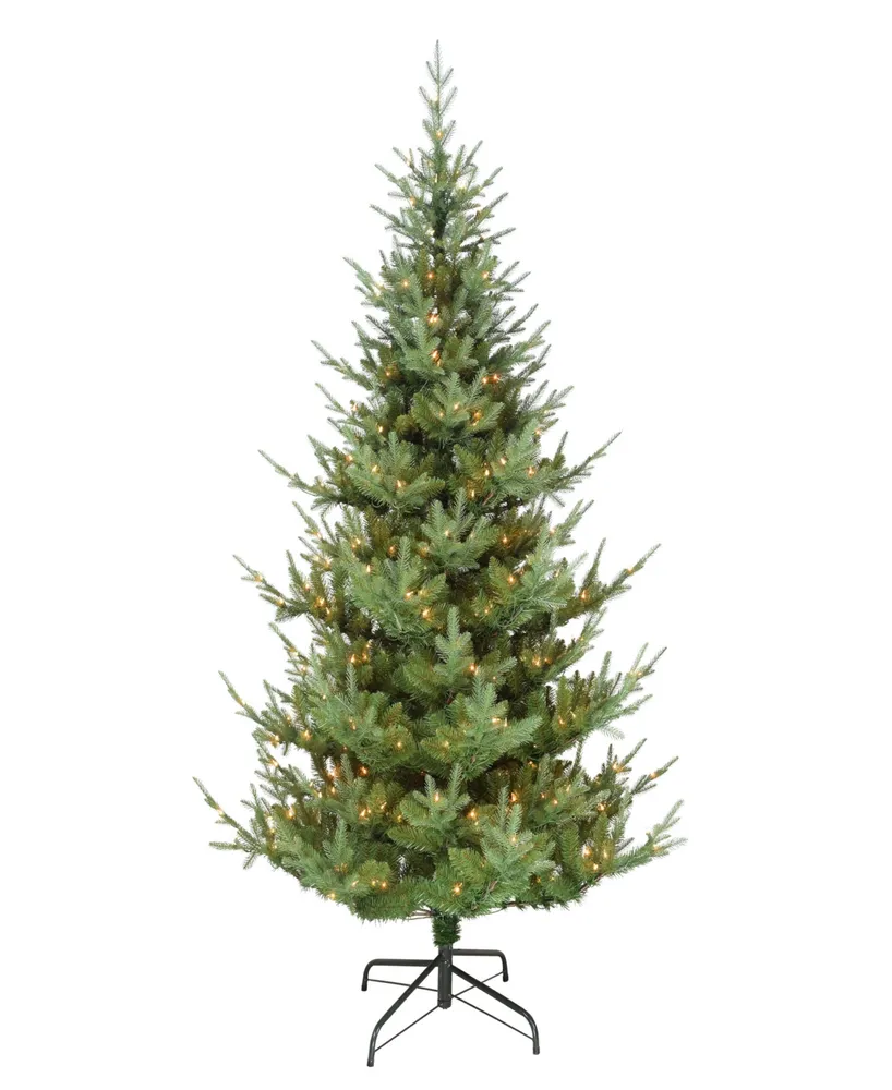 Puleo 6.5' Pre-Lit Hillside Spruce Artificial Tree