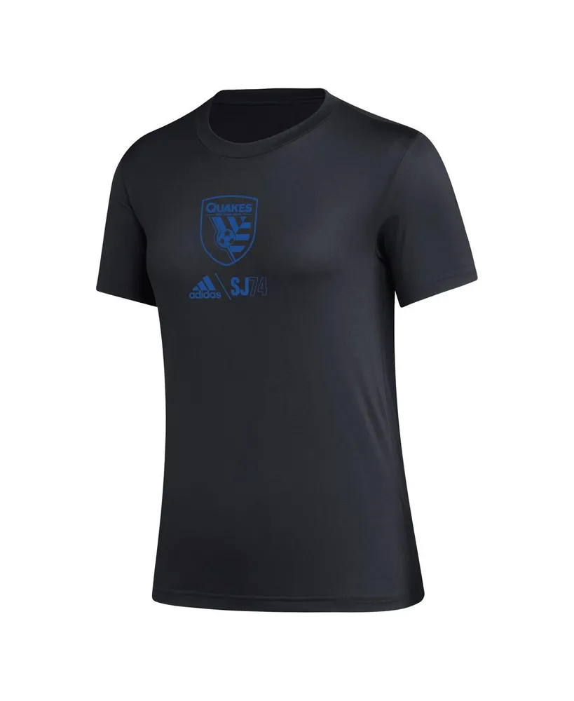 Women's adidas Black San Jose Earthquakes Aeroready Club Icon T-shirt