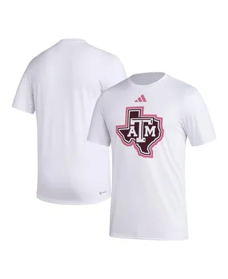 Men's adidas White Texas A&M Aggies Pregame Aeroready T-shirt