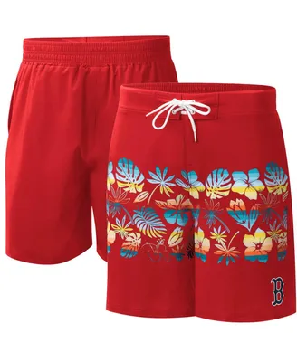 Men's G-iii Sports by Carl Banks Red Boston Sox Breeze Volley Swim Shorts