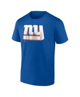 Men's Fanatics Royal New York Giants Chrome Dimension T-shirt