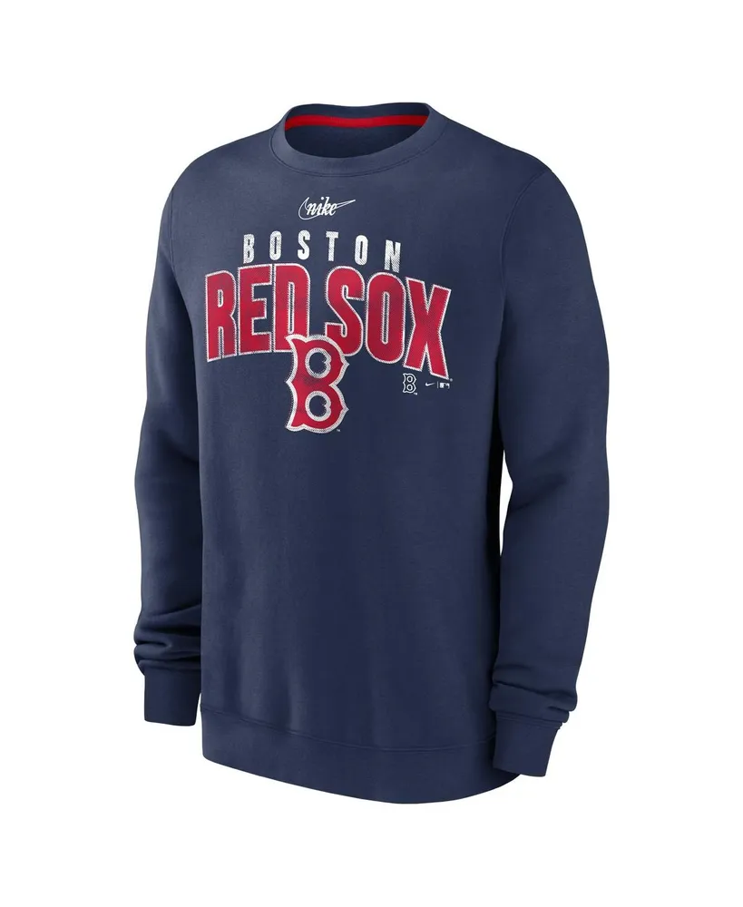 Men's Nike Navy Boston Red Sox Cooperstown Collection Team Shout Out Pullover Sweatshirt