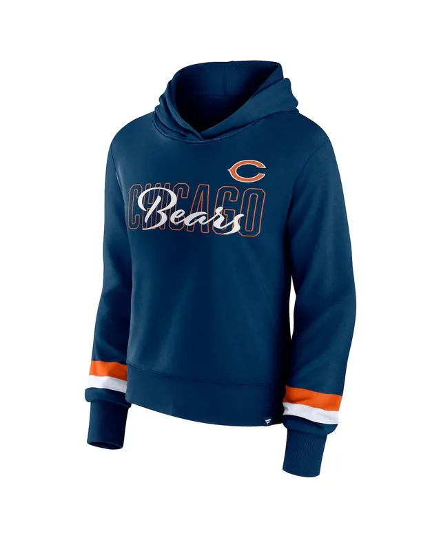 Lids Chicago Bears Fanatics Branded Women's First Team Flowy Cropped  Pullover Hoodie - Heather Navy