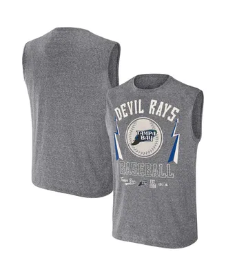 Men's Darius Rucker Collection by Fanatics Charcoal Tampa Bay Rays Muscle Tank Top