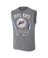 Men's Darius Rucker Collection by Fanatics Charcoal Tampa Bay Rays Muscle Tank Top