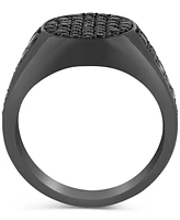 Effy Men's Black Spinel Ring (2-1/3 ct. t.w.) in Black Pvd-Plated Sterling Silver