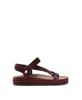 Arezzo Women's Mya Woven Footbed Sandals