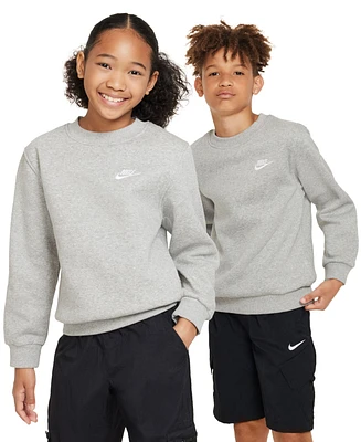 Nike Big Kids Sportswear Club Fleece Classic-Fit Sweatshirt