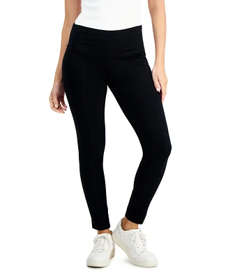 Style & Co Petite Ponte-Knit Mid-Rise Pants, Short, Created for Macy's