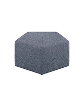 Studio Living 18"H Polyester Pentagonal Milo Ottoman