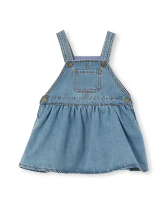 Cotton On Baby Girls Lara Denim Pinafore Dress