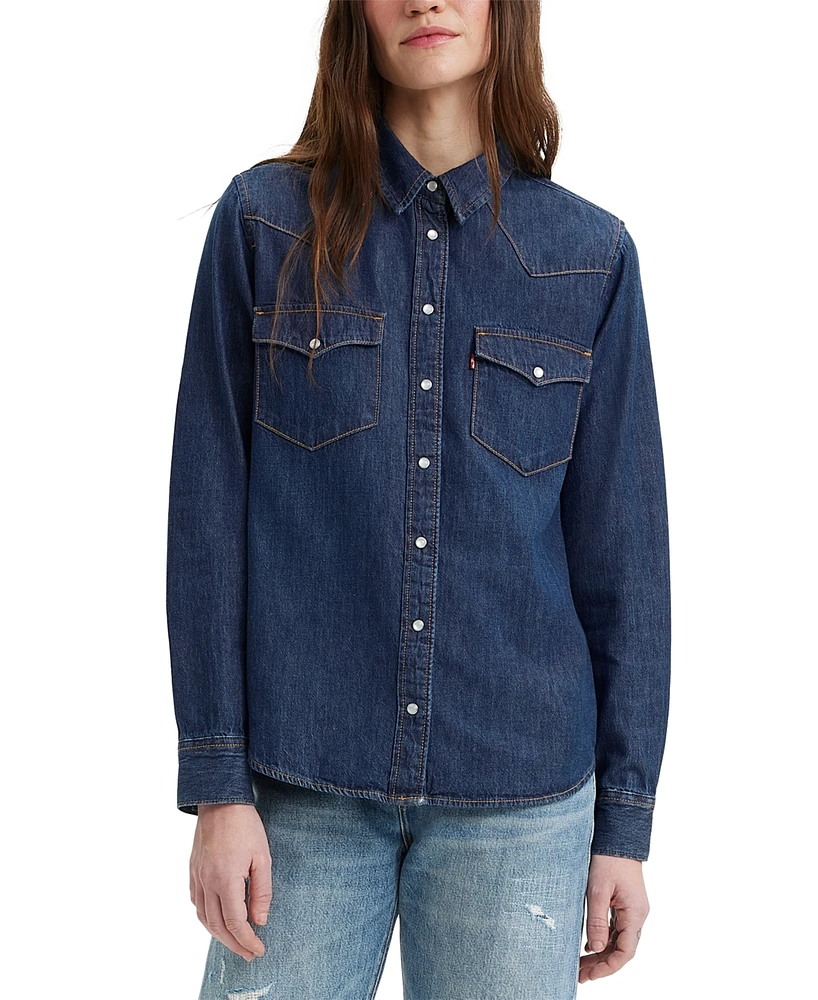 Levi's Women's The Ultimate Western Cotton Denim Shirt