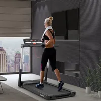 Costway 2.25HP Folding Led Treadmill Electric Running Walking Machine with App Control Gym