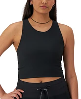 Champion Women's Ribbed Soft Touch Racerback Crop Top