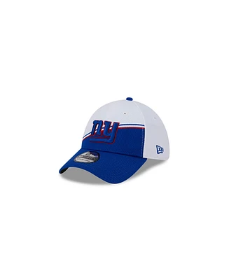 Men's New Era White, Royal York Giants 2023 Nfl Sideline 39THIRTY Flex Hat