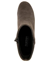 Kenneth Cole Reaction Women's Road Stop Block Heel Booties - Dark Taupe