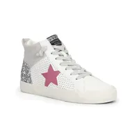 Lester - White Grey Pink Women's Sneaker by Vintage Havana