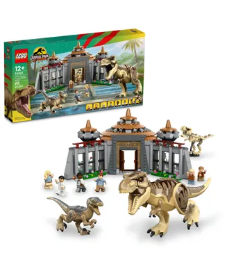 Lego Jurassic Park 76961 Visitor Center and T Rex Raptor Attack Toy Building Set