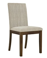 510 Design Everly 19.5"W Upholstered Channel-back Dining Chair, Set of 2