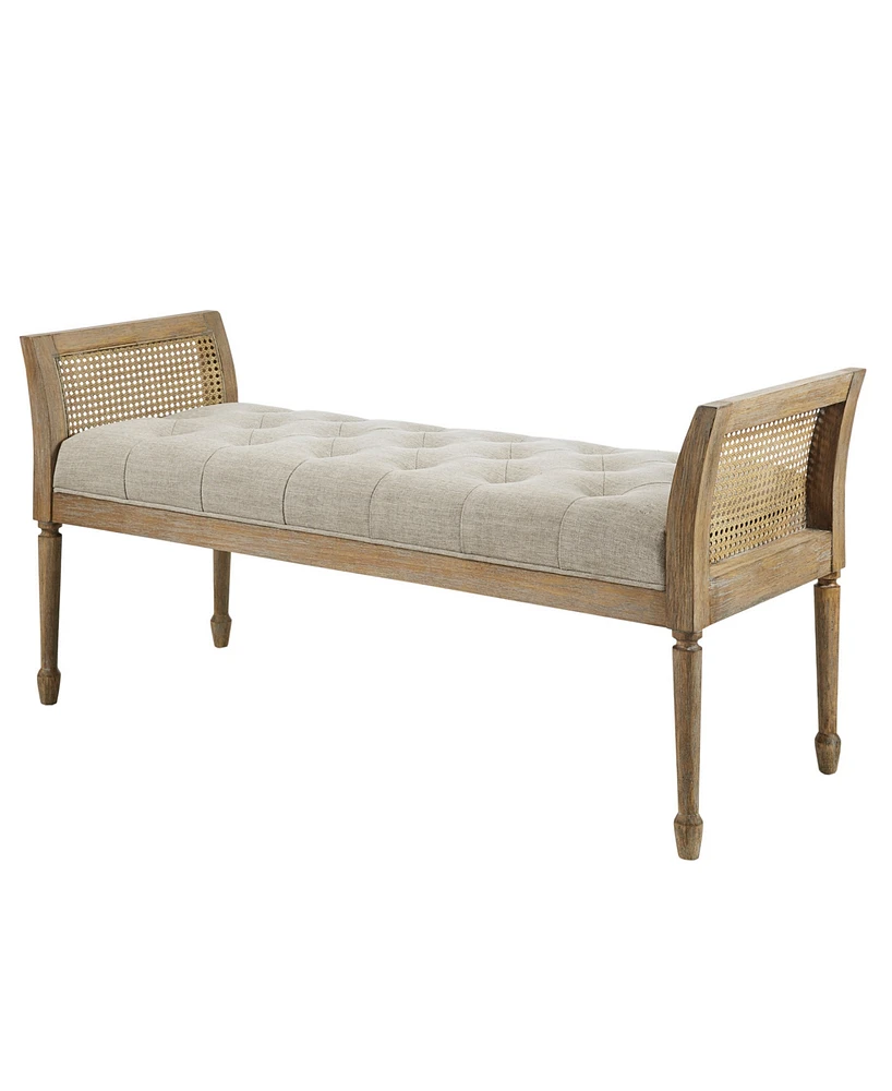 Martha Stewart Collection Isla 48.5" Wide Tufted Upholstered Accent Bench