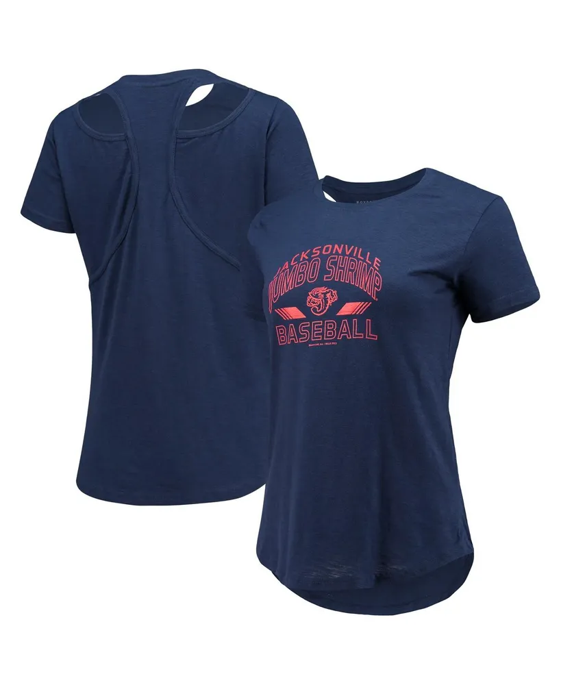 Boxercraft Women's Navy Jacksonville Jumbo Shrimp Cut It Out T-shirt