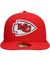 Men's New Era Red Kansas City Chiefs Super Bowl Iv Citrus Pop 59FIFTY Fitted Hat