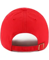 Men's '47 Brand Red Kansas City Chiefs Vernon Clean Up Adjustable Hat