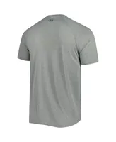 Men's Under Armour Heathered Gray Southern University Jaguars Tech Performance Raglan T-shirt