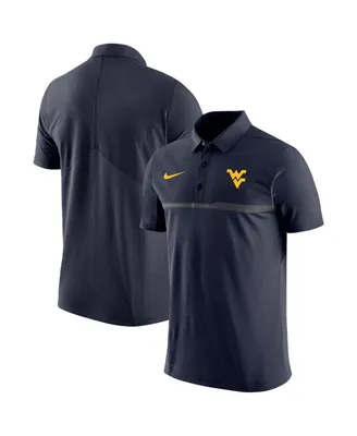 Men's Nike Navy West Virginia Mountaineers 2023 Coaches Performance Polo Shirt
