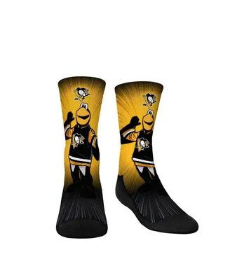 Youth Boys and Girls Rock 'Em Socks Pittsburgh Penguins Mascot Pump Up Crew Socks