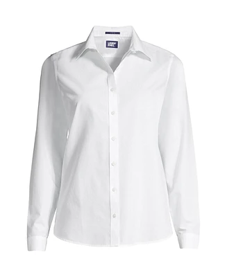 Lands' End Women's Plus No Iron Button Front Shirt