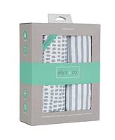 Ely's & Co. Baby Fitted Waterproof Crib Sheet 100% Combed Jersey Cotton