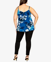 City Chic Women's Nicole Print Cami Top