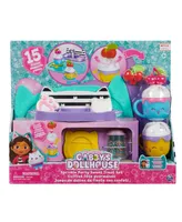 Gabby's Dollhouse, Sprinkle Party Sweet Treat Set, Pretend Play Kitchen Hot Cocoa Party Set with Fruit Sprinkles - Multi