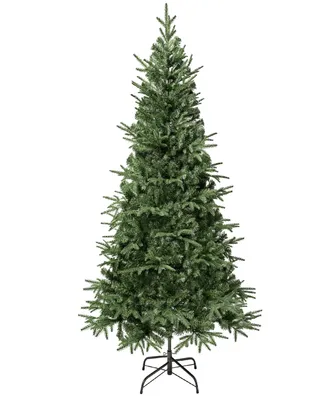 National Tree Company 6 ft. Feel-Real Duxbury Light Green Mixed Hinged Tree