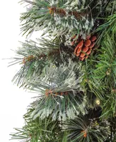 National Tree Company 30" Glistening Pine Wreath with Led Lights
