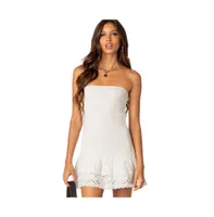 Women's Livia Lacey Cotton Scrunch Mini Dress