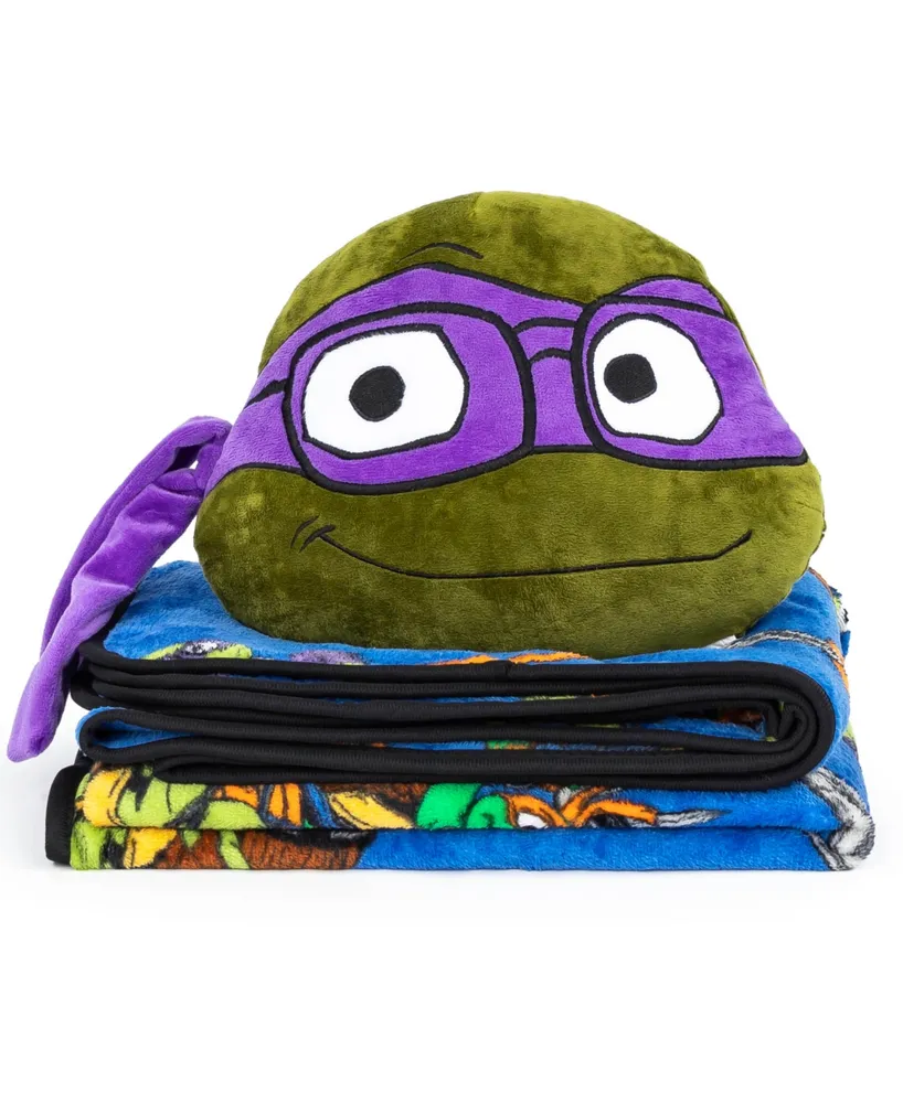 Teenage Mutant Ninja Turtle Movie Mayhem Nogginz Pillow & Travel Throw Set