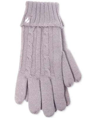 Heat Holders Women's Amelia Solid Cable-Knit Gloves