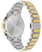 Versace Men's Swiss Medusa Infinite Two-Tone Stainless Steel Bracelet Watch 47mm