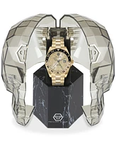 Philipp Plein Men's Gmt-i Challenger Gold-Tone Stainless Steel Bracelet Watch 44mm