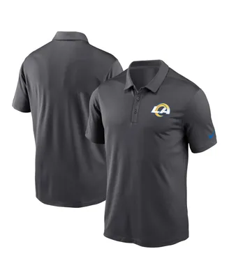 Men's Nike Anthracite Los Angeles Rams Franchise Team Logo Performance Polo Shirt