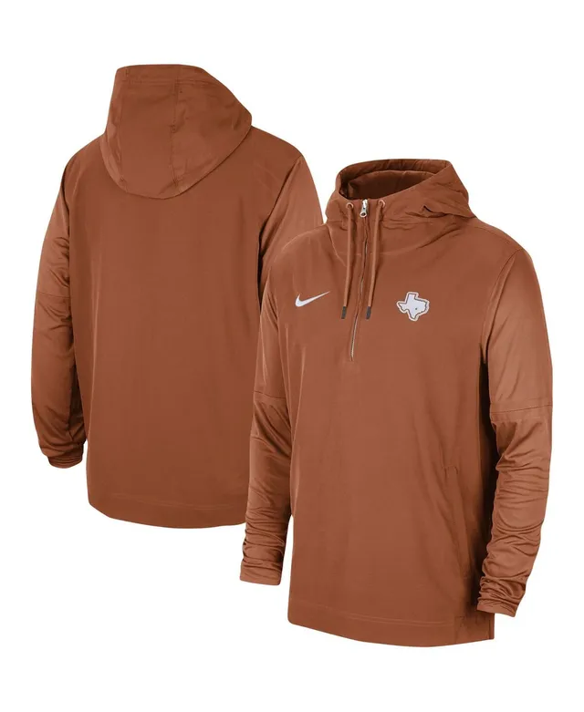 Men's Nike Orange Clemson Tigers 2023 Sideline Player Quarter-Zip Hoodie  Jacket