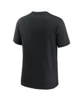 Men's Nike Black Jacksonville Jaguars Rewind Logo Tri-Blend T-shirt