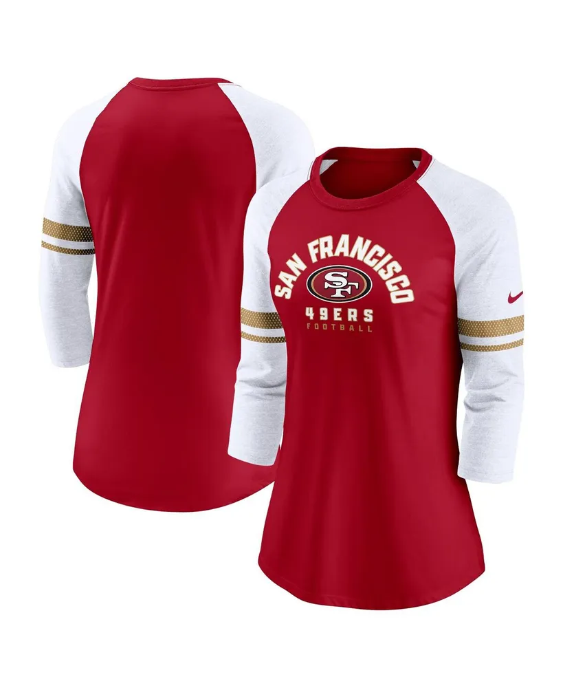 Deebo Samuel San Francisco 49ers Majestic Threads Women's Player Name &  Number Tri-Blend 3/4-Sleeve Fitted T-Shirt - Scarlet