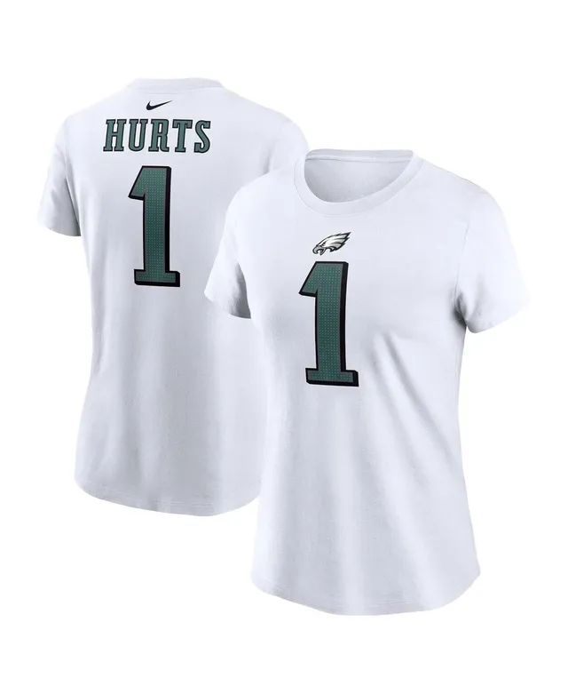 Women's Fanatics Branded DeVonta Smith Midnight Green Philadelphia Eagles  Player Icon Name & Number V-Neck T-Shirt