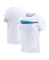 Men's Nike White Tennessee Titans Oilers Throwback Sideline Coach Alternate Performance T-shirt