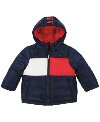 Tommy Hilfiger Baby Boys Pieced Puffer Jacket