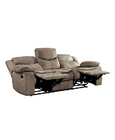 White Label Veloce 88" Double Glider Reclining Sofa